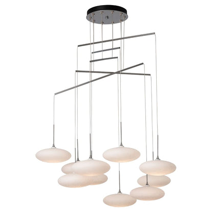 Hubbardton Forge Clouds 10 Light 42" Wide Multi Light Pendant