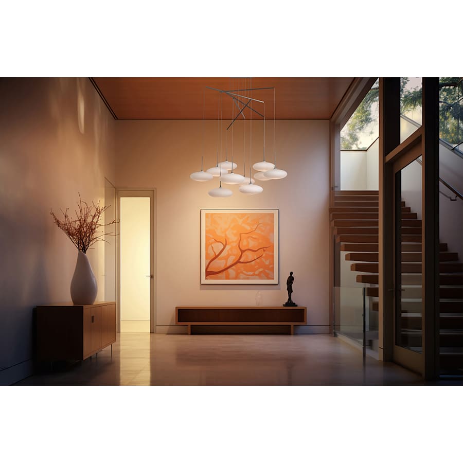 Hubbardton Forge Clouds 10 Light 42" Wide Multi Light Pendant