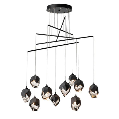Hubbardton Forge Chrysalis 10 Light 38" Wide Crystal Multi Light Pendant