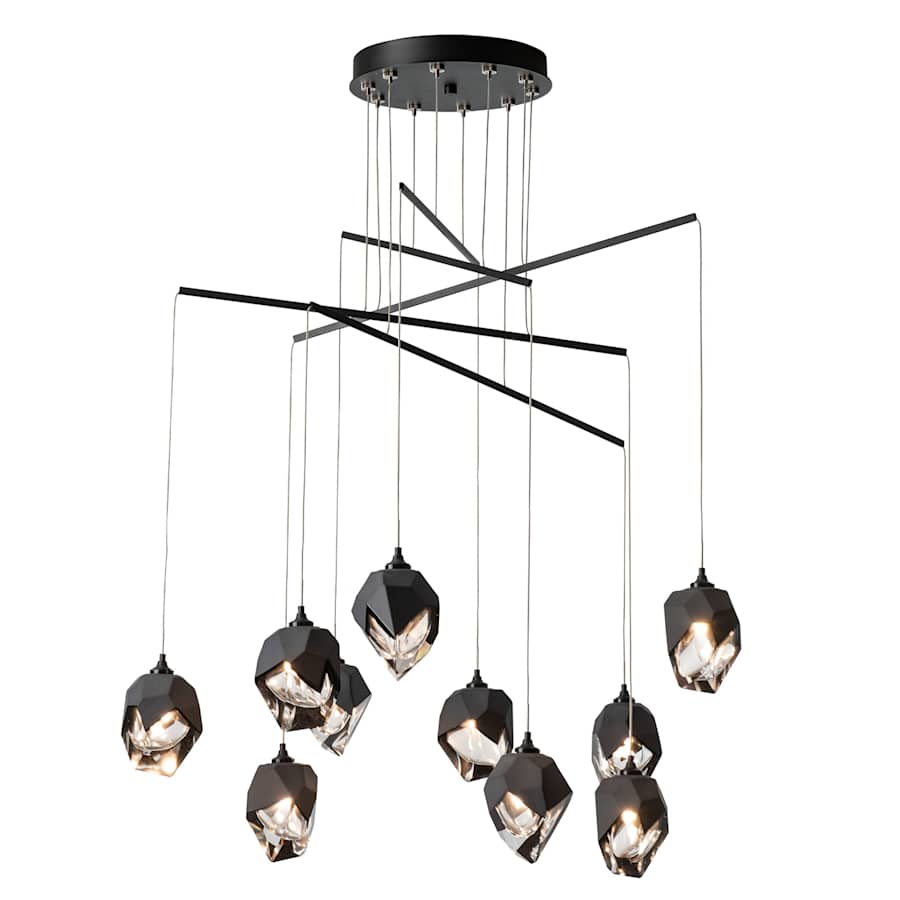 Hubbardton Forge Chrysalis 10 Light 38" Wide Crystal Multi Light Pendant