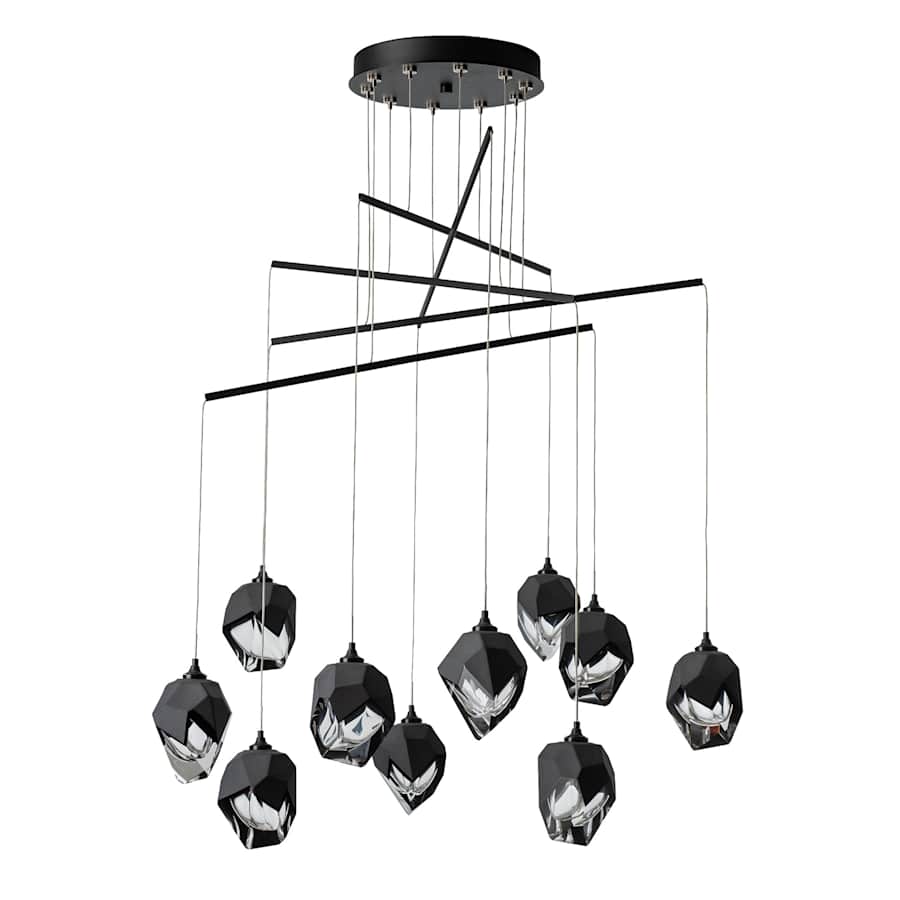 Hubbardton Forge Chrysalis 10 Light 38" Wide Crystal Multi Light Pendant