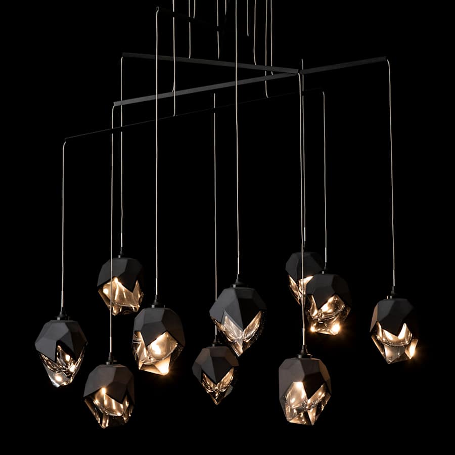 Hubbardton Forge Chrysalis 10 Light 38" Wide Crystal Multi Light Pendant