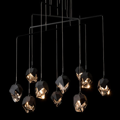 Hubbardton Forge Chrysalis 10 Light 38" Wide Crystal Multi Light Pendant