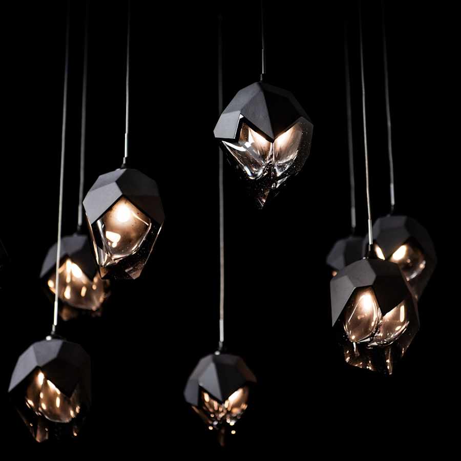 Hubbardton Forge Chrysalis 10 Light 38" Wide Crystal Multi Light Pendant