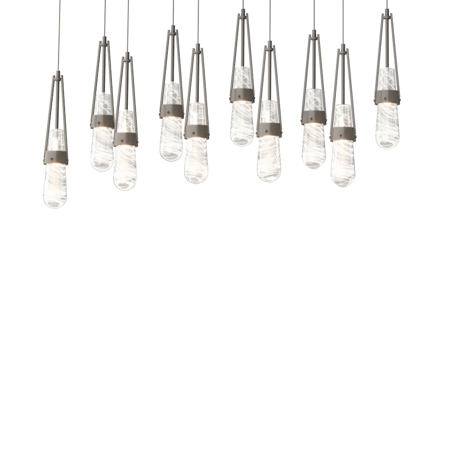 Hubbardton Forge Link 10 Light 45" Wide Linear Pendant