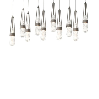 Hubbardton Forge Link 10 Light 45" Wide Linear Pendant