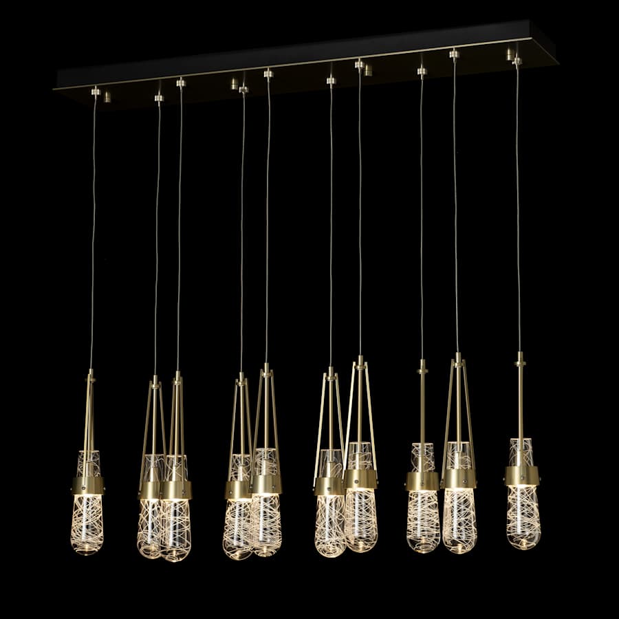 Hubbardton Forge Link 10 Light 45" Wide Linear Pendant