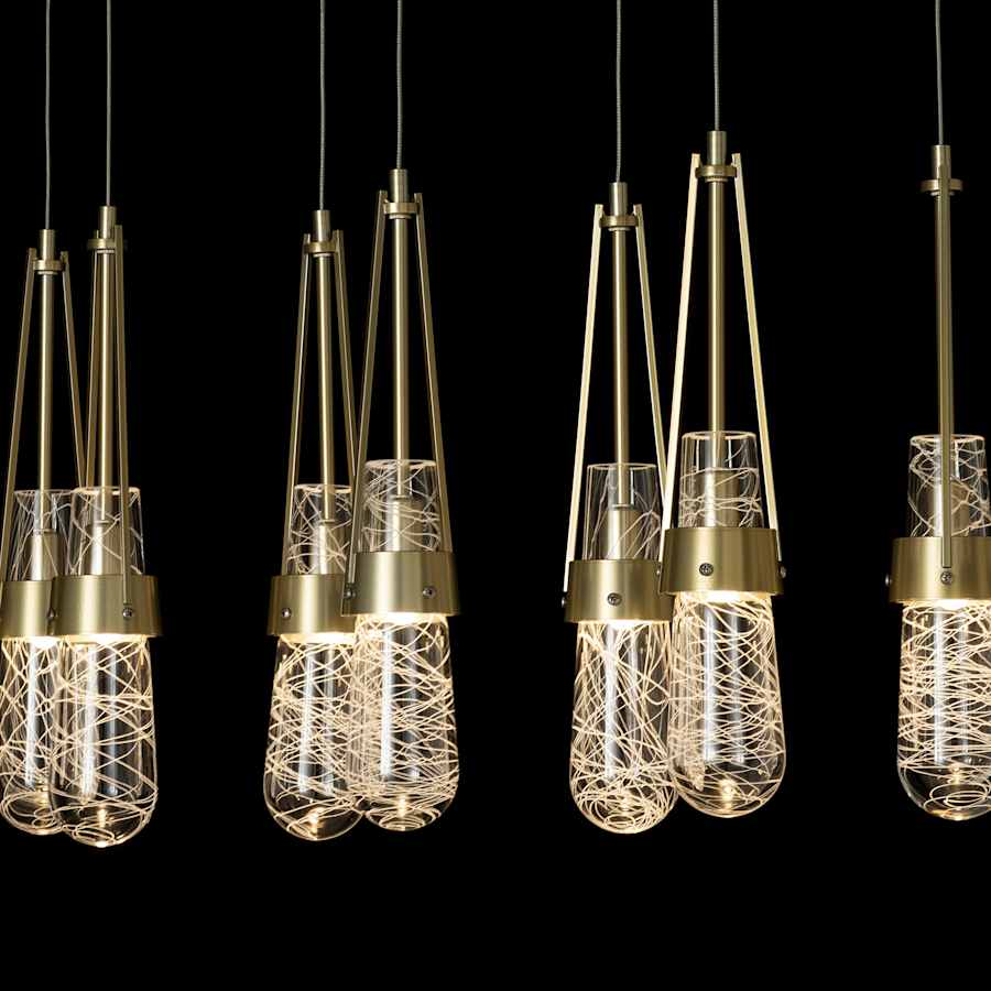 Hubbardton Forge Link 10 Light 45" Wide Linear Pendant