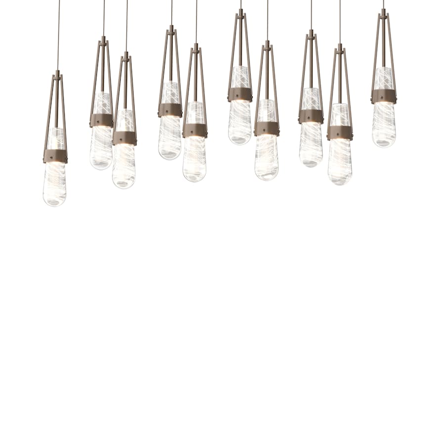 Hubbardton Forge Link 10 Light 45" Wide Linear Pendant