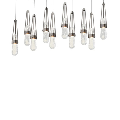 Hubbardton Forge Link 10 Light 45" Wide Linear Pendant