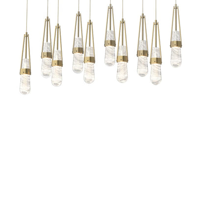 Hubbardton Forge Link 10 Light 45" Wide Linear Pendant