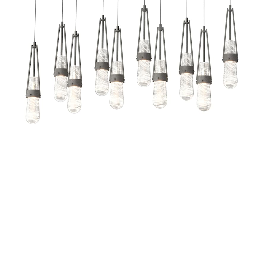 Hubbardton Forge Link 10 Light 45" Wide Linear Pendant
