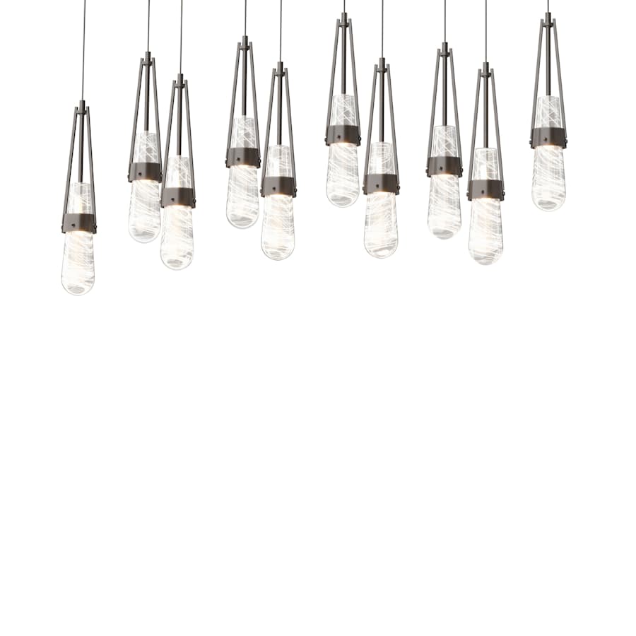Hubbardton Forge Link 10 Light 45" Wide Linear Pendant
