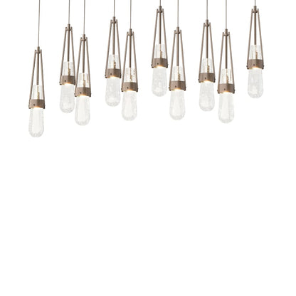 Hubbardton Forge Link 10 Light 45" Wide Linear Pendant