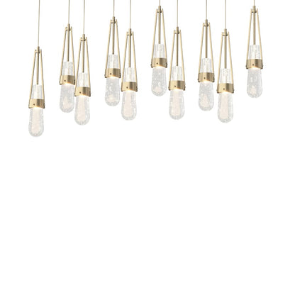 Hubbardton Forge Link 10 Light 45" Wide Linear Pendant