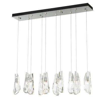 Hubbardton Forge Luma 10 Light 45" Wide Crystal Linear Pendant