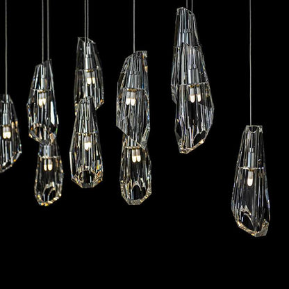 Hubbardton Forge Luma 10 Light 45" Wide Crystal Linear Pendant