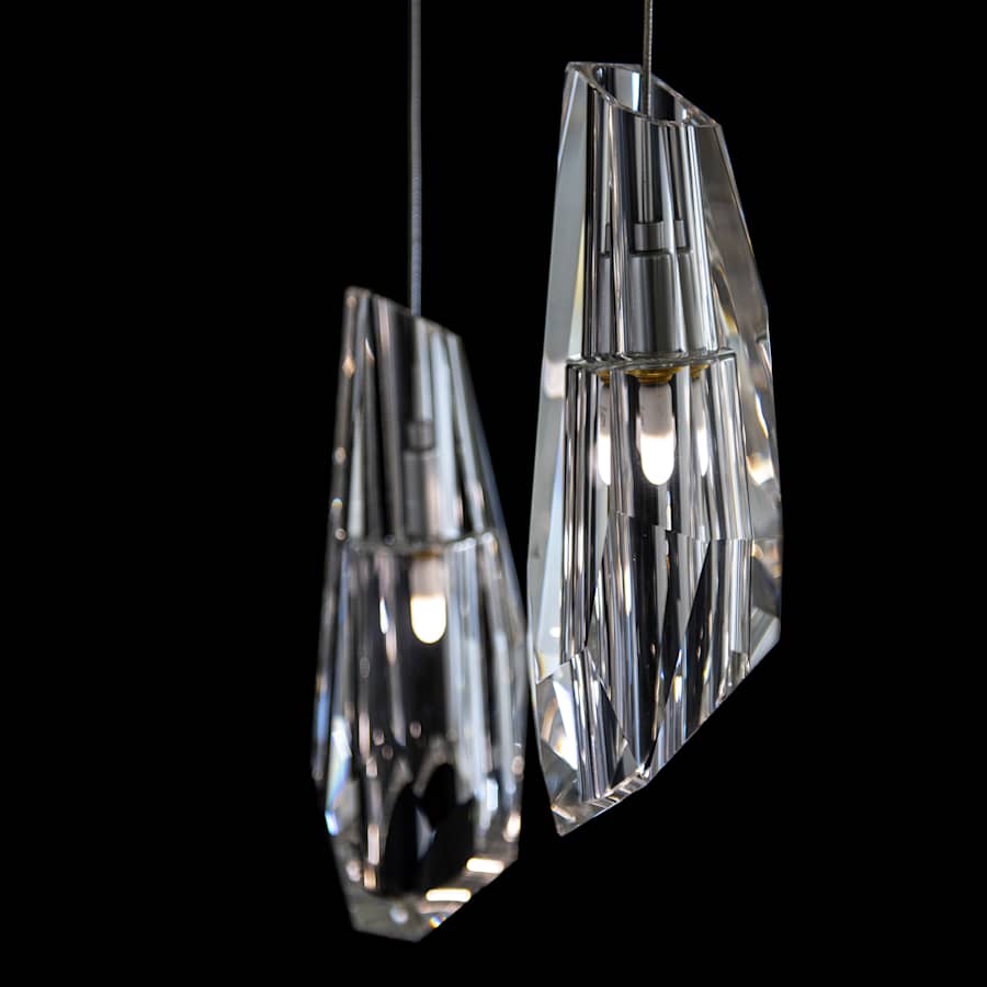 Hubbardton Forge Luma 10 Light 45" Wide Crystal Linear Pendant