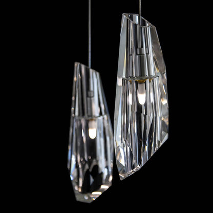 Hubbardton Forge Luma 10 Light 45" Wide Crystal Linear Pendant
