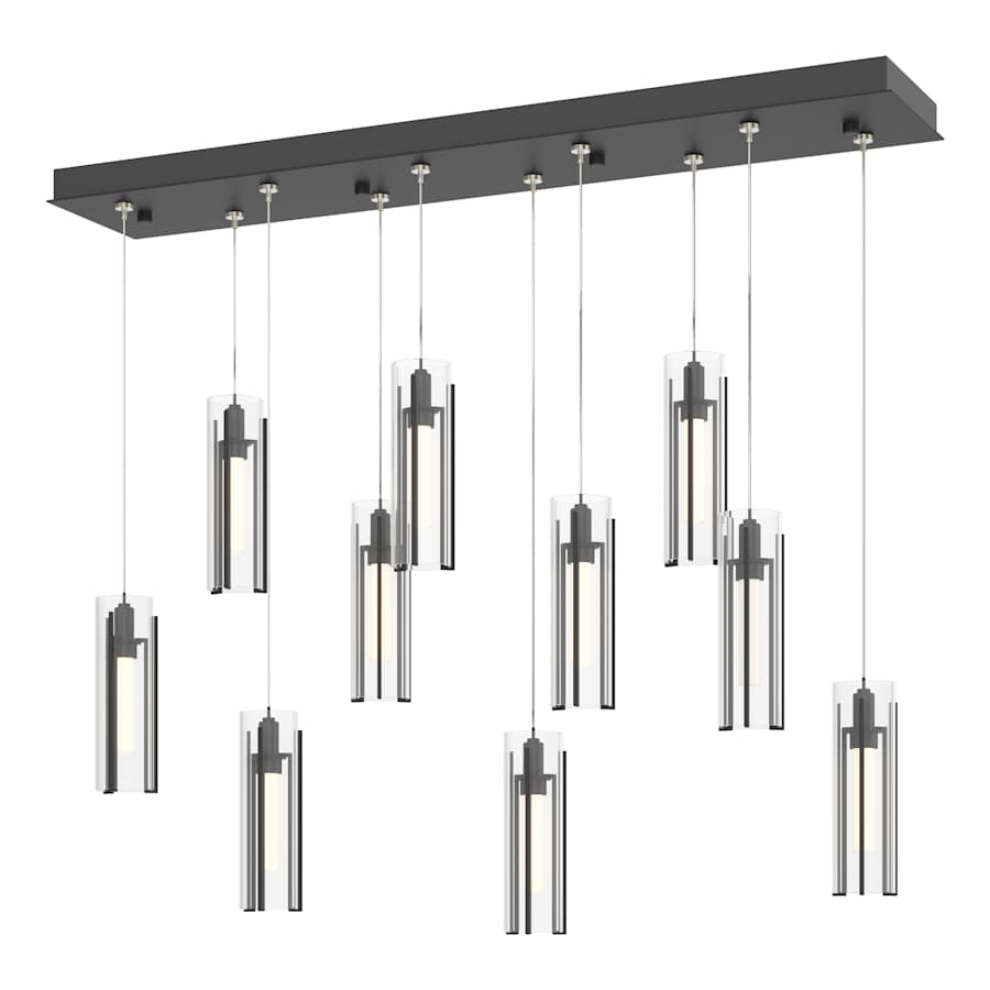 Hubbardton Forge Exos Glass 10 Light 45" Wide LED Multi Light Pendant