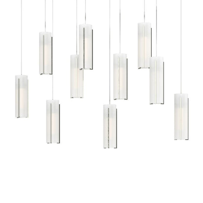 Hubbardton Forge Exos Glass 10 Light 45" Wide LED Multi Light Pendant