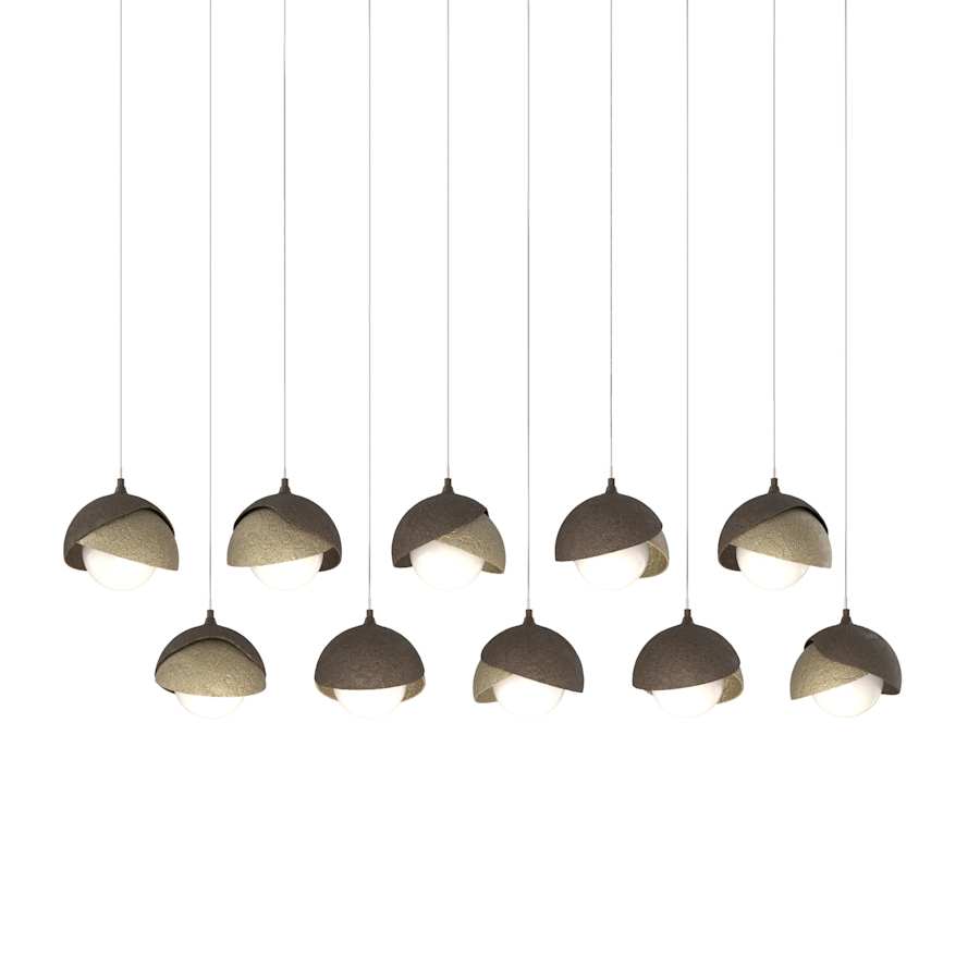 Hubbardton Forge Brooklyn 10 Light 45" Wide Suspension Multi Light Pendant