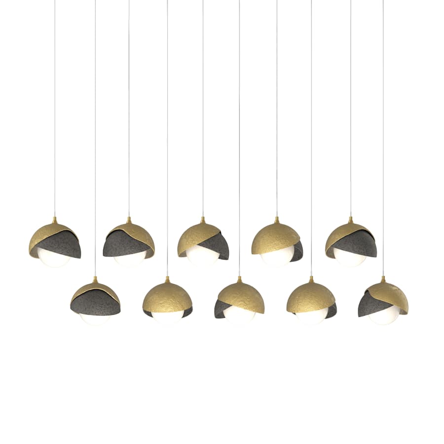 Hubbardton Forge Brooklyn 10 Light 45" Wide Suspension Multi Light Pendant