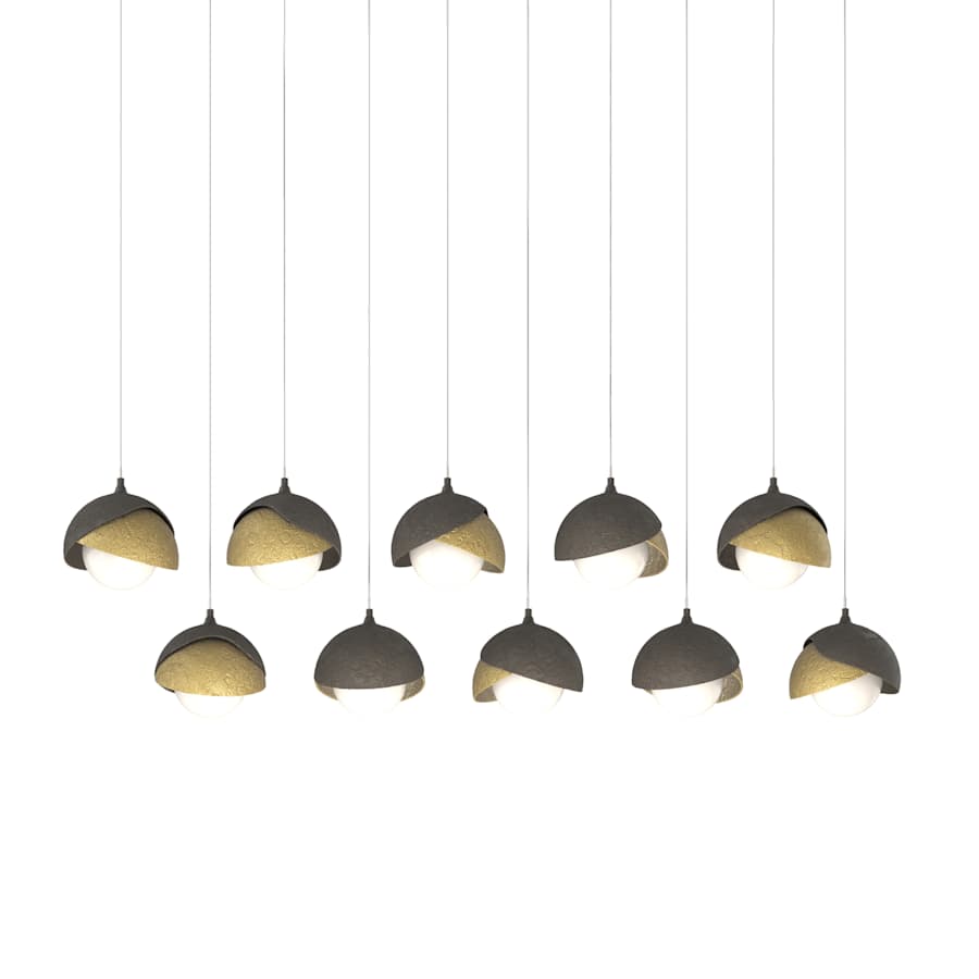 Hubbardton Forge Brooklyn 10 Light 45" Wide Suspension Multi Light Pendant