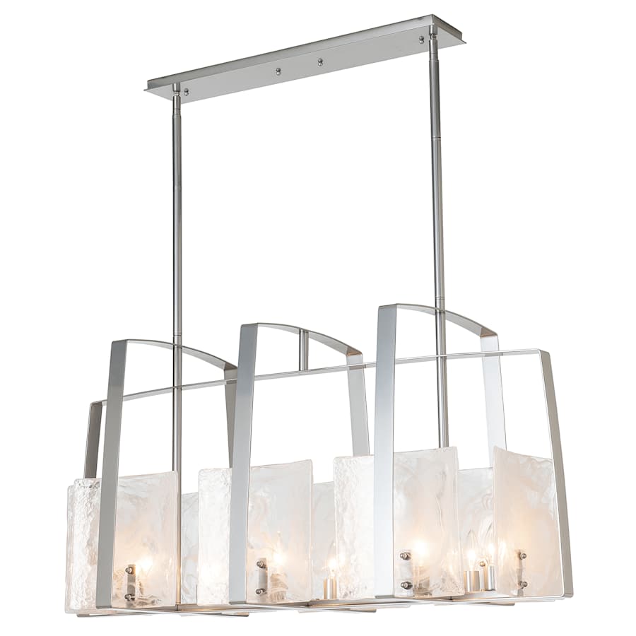 Hubbardton Forge Arc 8 Light 43" Wide Linear Chandelier