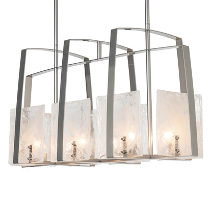 Hubbardton Forge Arc 8 Light 43" Wide Linear Chandelier