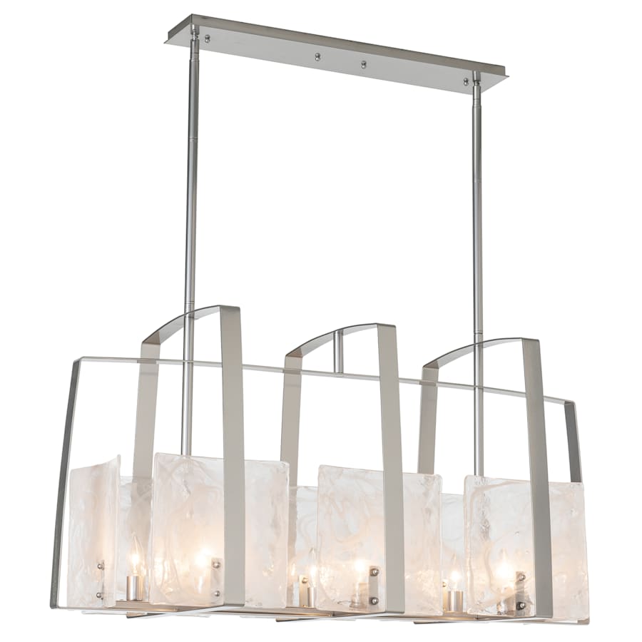 Hubbardton Forge Arc 8 Light 43" Wide Linear Chandelier