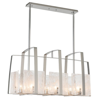 Hubbardton Forge Arc 8 Light 43" Wide Linear Chandelier