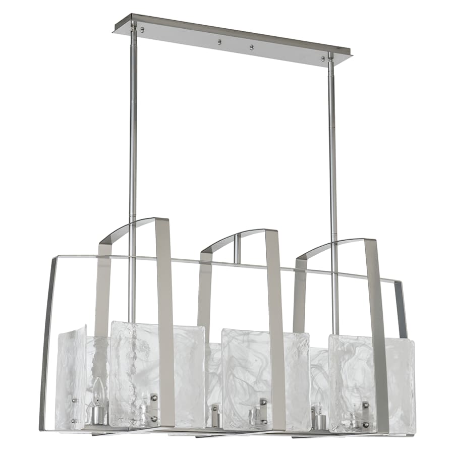 Hubbardton Forge Arc 8 Light 43" Wide Linear Chandelier