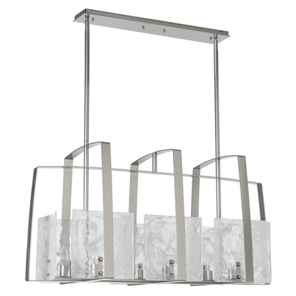 Hubbardton Forge Arc 8 Light 43" Wide Linear Chandelier