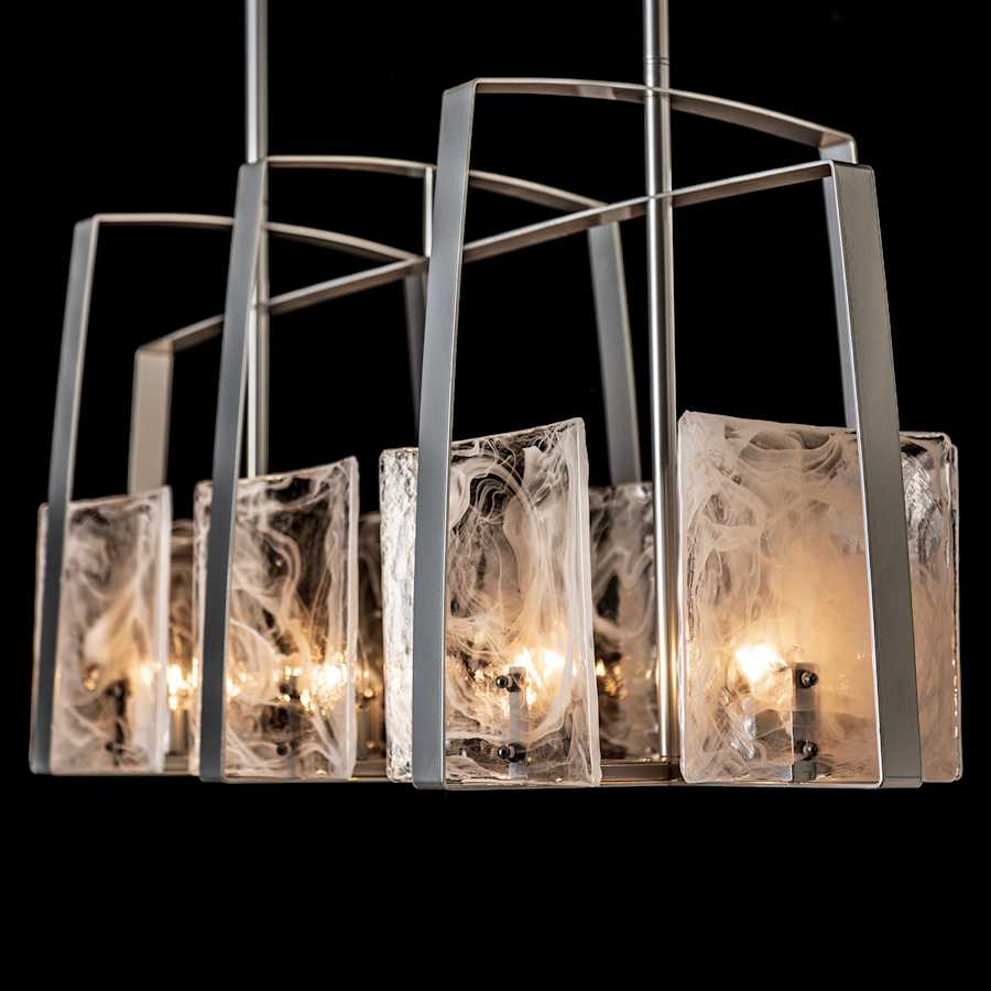 Hubbardton Forge Arc 8 Light 43" Wide Linear Chandelier