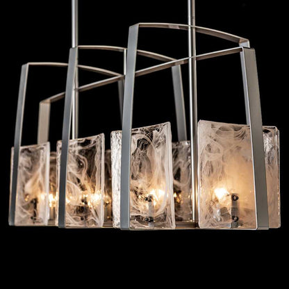 Hubbardton Forge Arc 8 Light 43" Wide Linear Chandelier