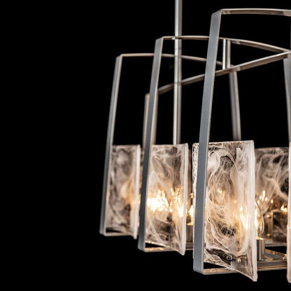 Hubbardton Forge Arc 8 Light 43" Wide Linear Chandelier
