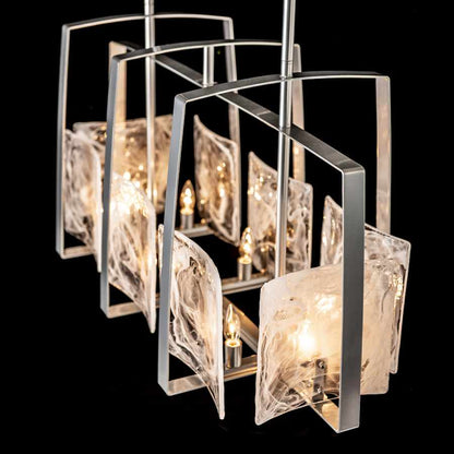 Hubbardton Forge Arc 8 Light 43" Wide Linear Chandelier