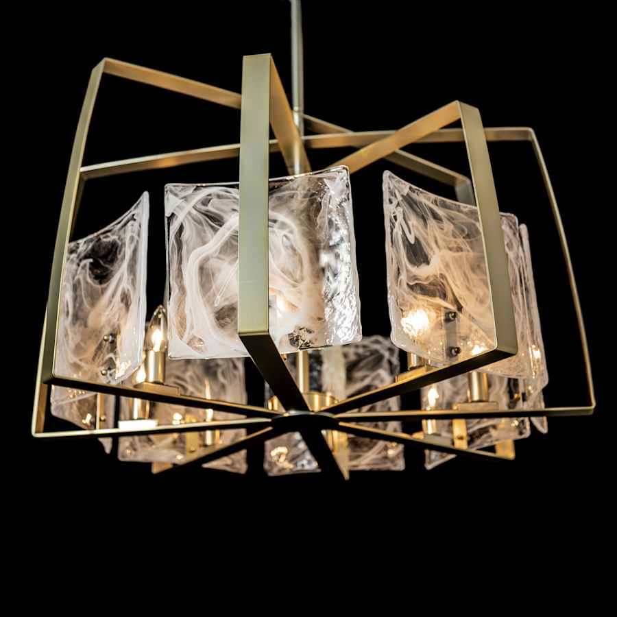 Hubbardton Forge Arc 8 Light 35" Wide LED Multi Light Pendant