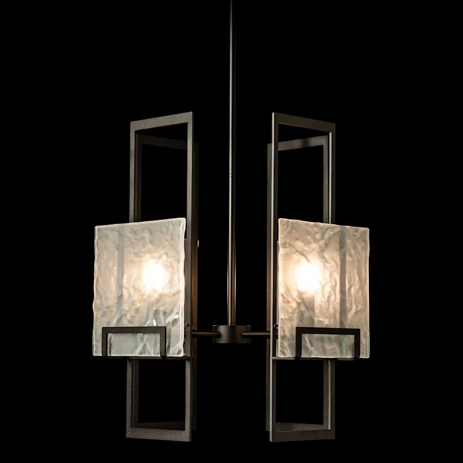 Hubbardton Forge Geo 4 Light 21" Wide Chandelier