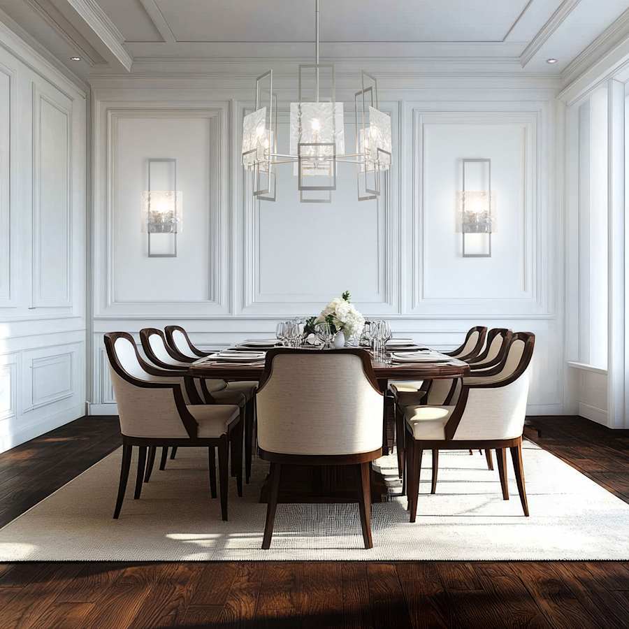 Hubbardton Forge Geo 6 Light 32" Wide Chandelier