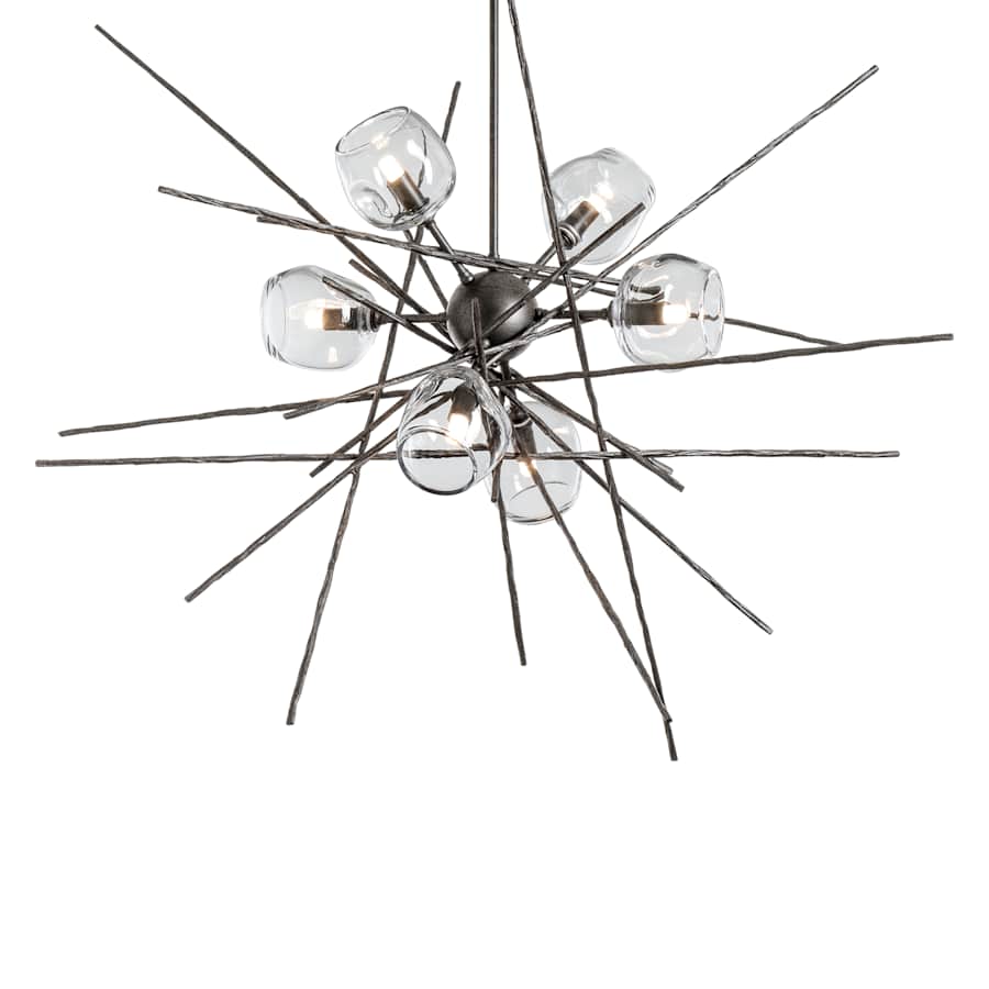 Hubbardton Forge Griffin 6 Light 39" Wide Pendant