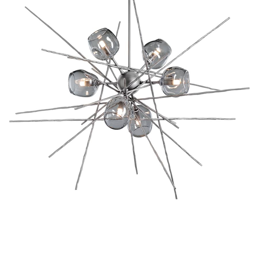 Hubbardton Forge Griffin 6 Light 39" Wide Pendant