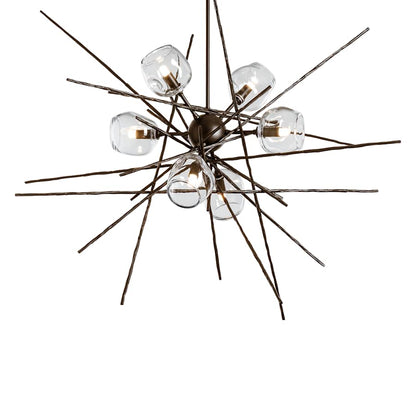 Hubbardton Forge Griffin 6 Light 39" Wide Pendant