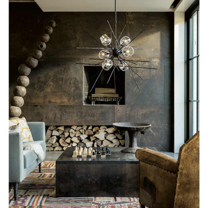 Hubbardton Forge Griffin 6 Light 39" Wide Pendant