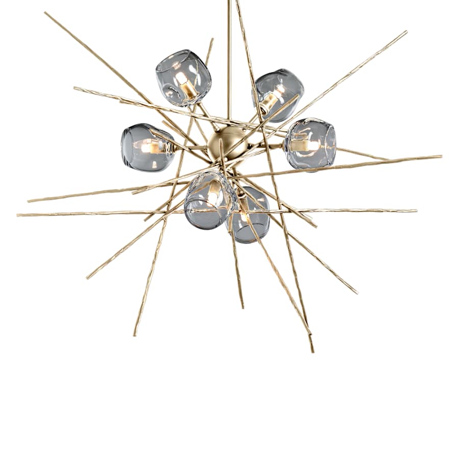 Hubbardton Forge Griffin 6 Light 39" Wide Pendant