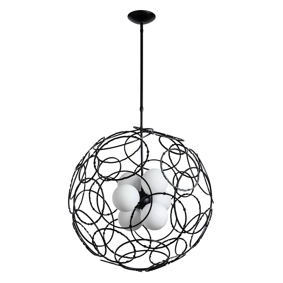 Hubbardton Forge Olympus 6 Light 31" Wide Pendant