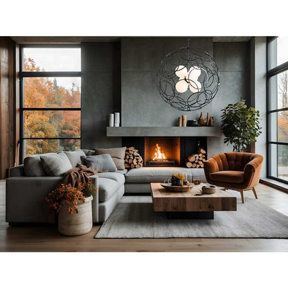 Hubbardton Forge Olympus 6 Light 31" Wide Pendant