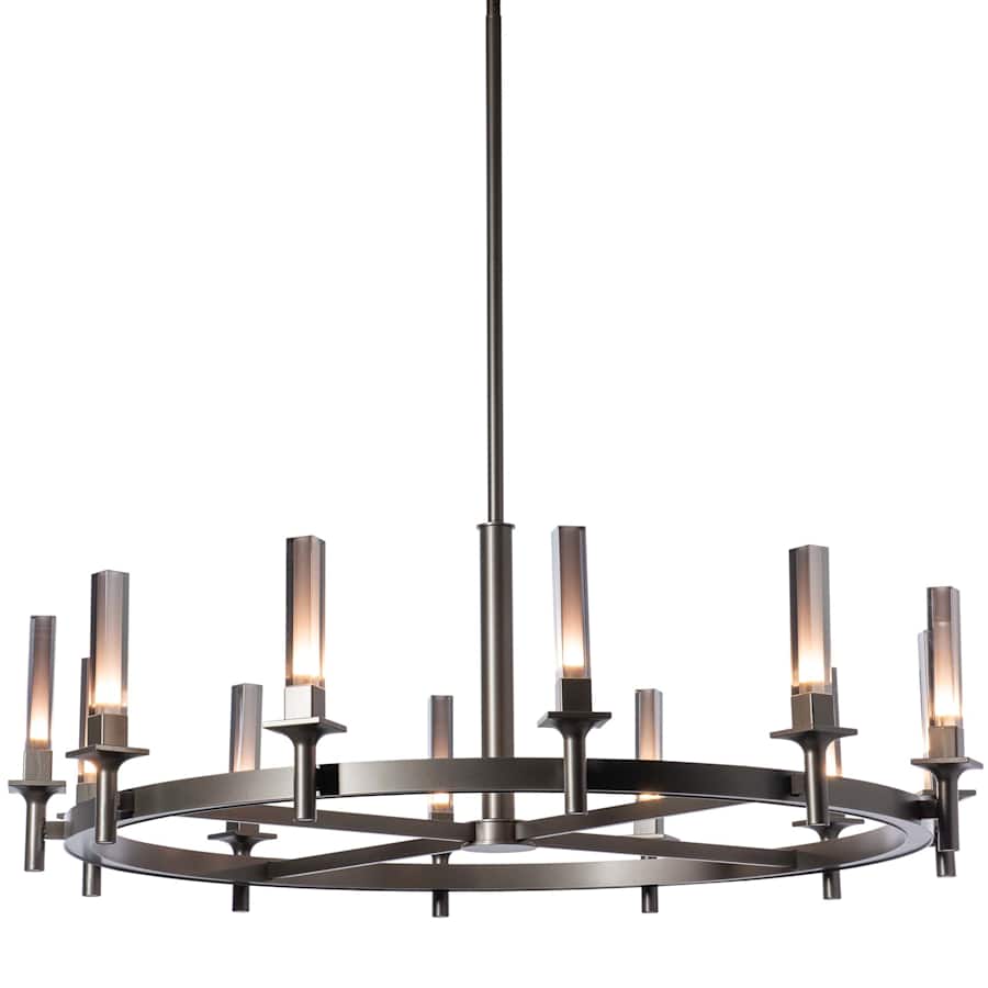 Hubbardton Forge Windsor 12 Light 43" Wide Pillar Candle Style Chandelier