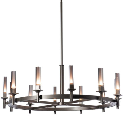 Hubbardton Forge Windsor 12 Light 43" Wide Pillar Candle Style Chandelier